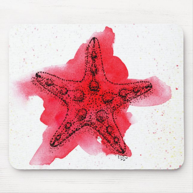 AquarellStarfish Mousepad (Vorne)