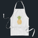 Aquarellstencil Grün und Gelbe Ananas Schürze<br><div class="desc">Ananas-Schürze für die Liebe der Tropen.</div>