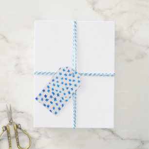 Aquarellsterne - blau geschenkanhänger