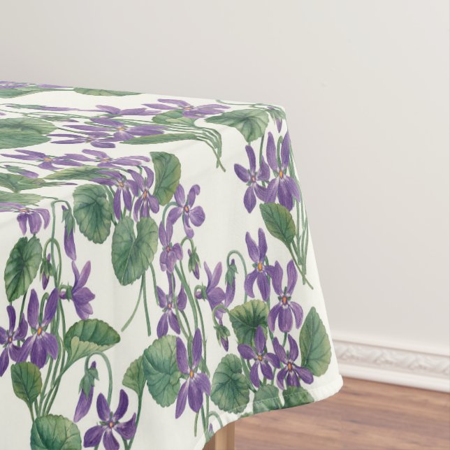 Aquarellsträuße aus Veilchen Tischdecke (Beispiel)