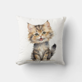 Aquarelltabby Kitten Kissen