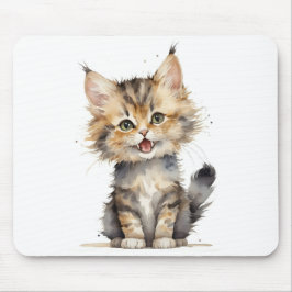 Aquarelltabby Kitten Mousepad