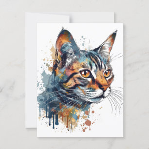 Aquarelltabellen Postkarte