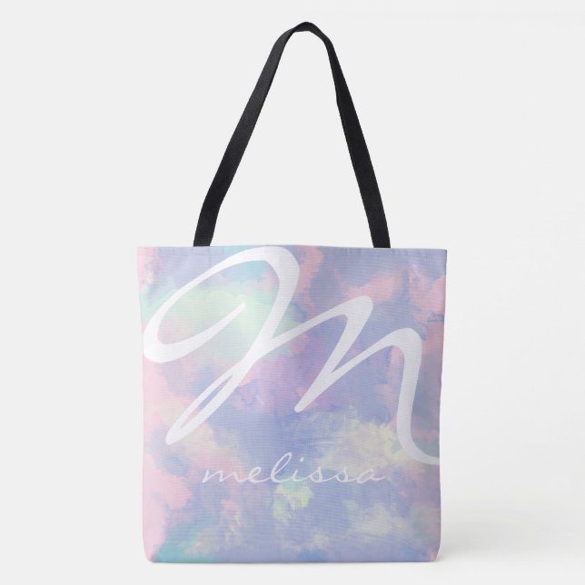Aquarelltasche mit Name Tasche (Vorderseite)