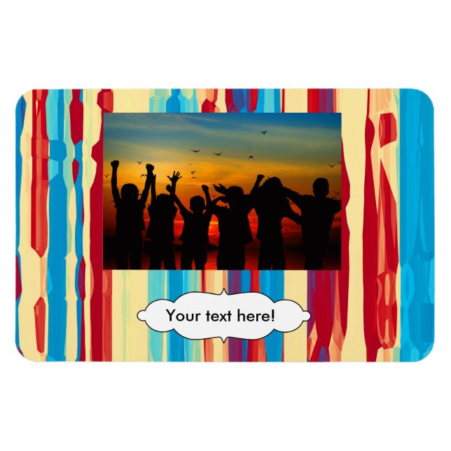 Aquarelltextur Magnet (Horizontal)