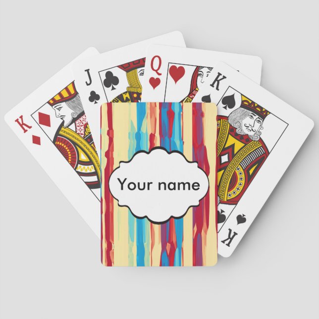 Aquarelltextur Spielkarten (Rückseite)