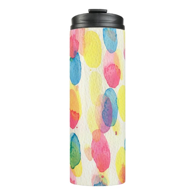 Aquarelltextur Thermosbecher (Vorderseite)