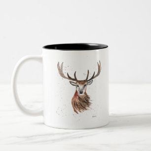 Aquarelltier Zweifarbige Tasse