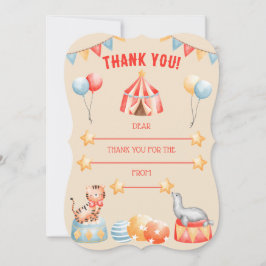 Aquarelltiere Geburtstag Danke Karte
