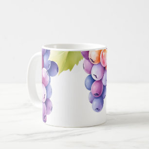 Aquarelltöne auf sauberem weißem Hintergrund Kaffeetasse