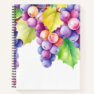 Aquarelltöne auf sauberem weißem Hintergrund Notizbuch