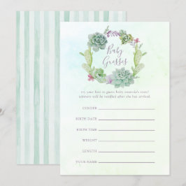 Aquarelltuch Baby Shooting Game Einladung