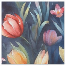Aquarelltulpen (Abstrakt)