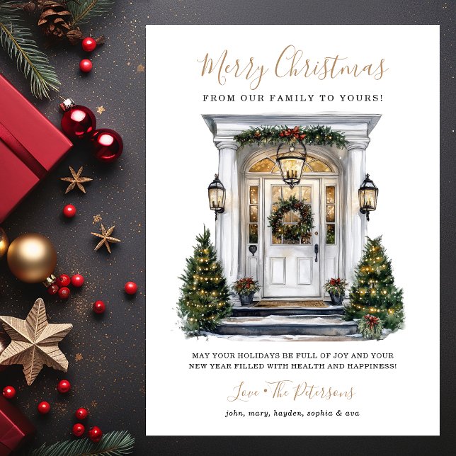 Aquarelltür Frohe Weihnachten (Von Creator hochgeladen)