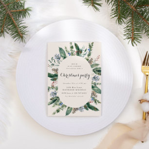 Aquarellturm Weihnachtsfolien Weihnachtsgebäck Par Einladung