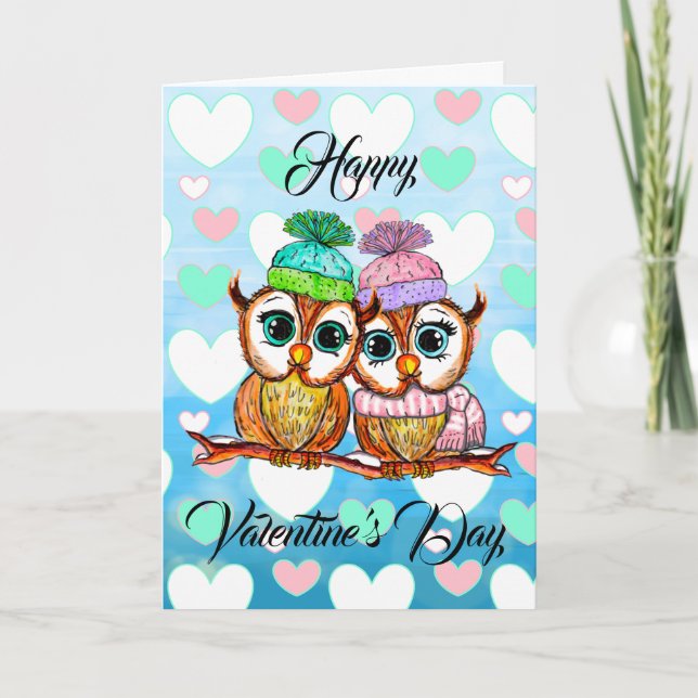 Aquarelluchten | Valentinstag| I Liebe You Karte (Vorderseite)