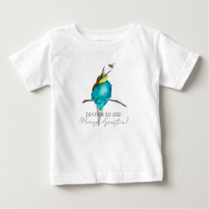 Aquarellvogel (europäischer Bienenfresser) Baby T-shirt