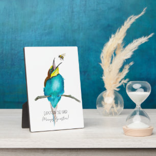 Aquarellvogel (europäischer Bienenfresser) Fotoplatte