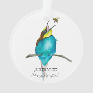Aquarellvogel (europäischer Bienenfresser) Ornament