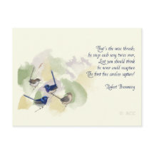 Aquarellvögel Robert Browning Gedicht
