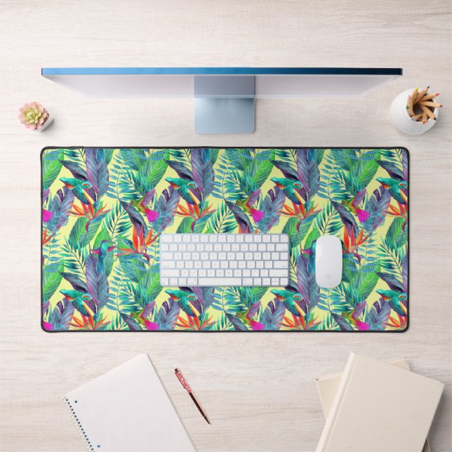 Aquarellvögel Schreibtischunterlage (Büro 1)