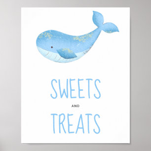 Aquarellwal - Süßigkeiten und Leckereien Banner Poster