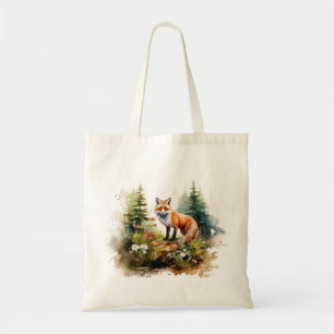 Aquarellwald Forest Tragetasche