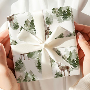 Aquarellwald Geschenkpapier