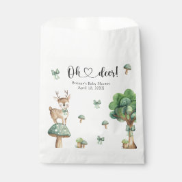 Aquarellwald Hirschdusche Geschenktütchen