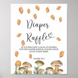 Aquarellwaldpilze - Windelraffinerie Poster