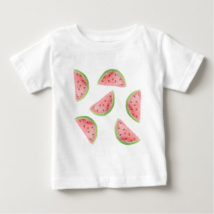 Aquarellwassermelonescheiben Baby T-shirt