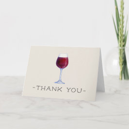 Aquarellwein Vielen Dank Karten Personalisiert