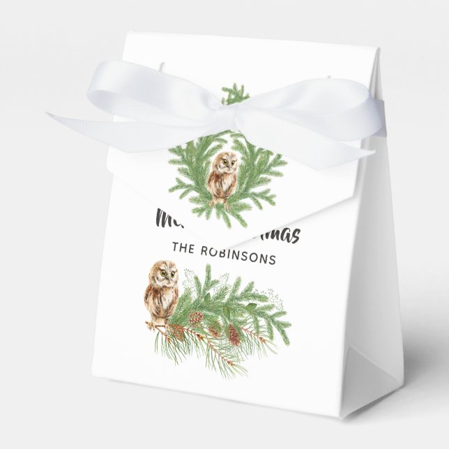 Aquarellwein Weihnachten Geschenkschachtel (Vorderseite)