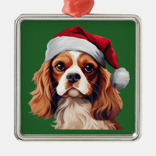 Aquarellwein Weihnachten König Charles Spaniel Orn Ornament Aus Metall