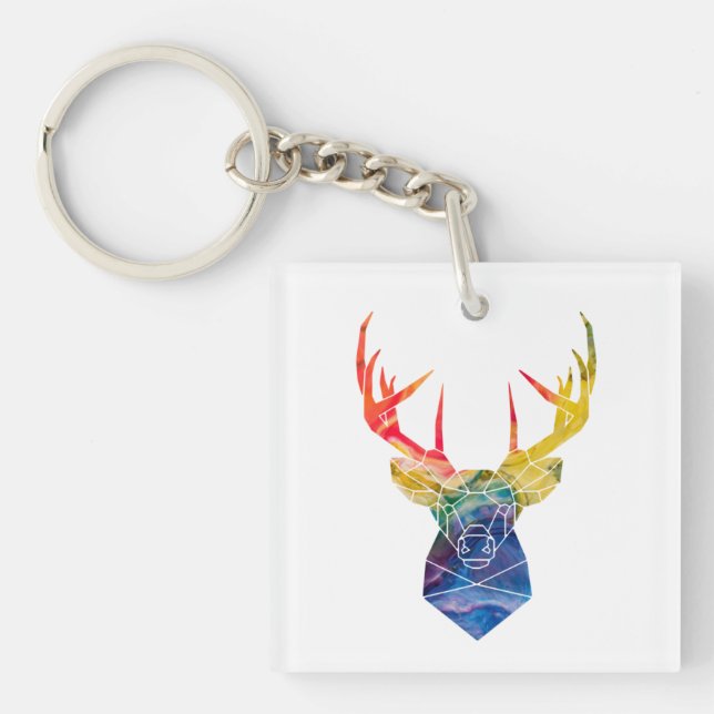 Aquarellwild Schlüsselanhänger (Vorderseite)