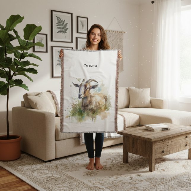 Aquarellziege Decke (Von Creator hochgeladen)