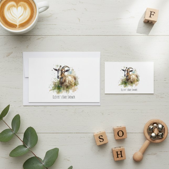 Aquarellziege Einladung (Von Creator hochgeladen)