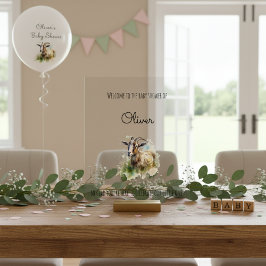 Aquarellziege, maßgeschneiderte Schaumkarton Acrylschild