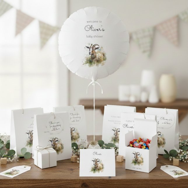 Aquarellziege, maßgeschneiderte Schaumkarton Geschenktütchen (Von Creator hochgeladen)