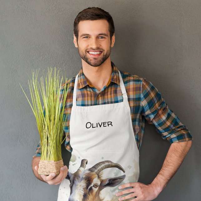 Aquarellziege Schürze (Von Creator hochgeladen)