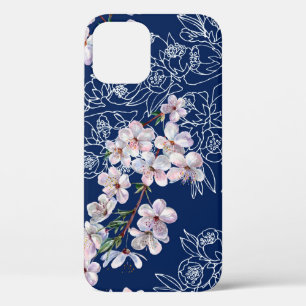 Aquarellzweig Blumen Kirsche mit Zweig Graph Case-Mate iPhone Hülle