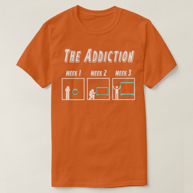 Aquarienaquarist mit einem Aquarischaristin T-Shirt (Design vorne)