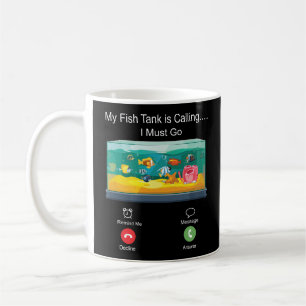 Aquarienfische, die meinen Fischtank Behalten habe Kaffeetasse