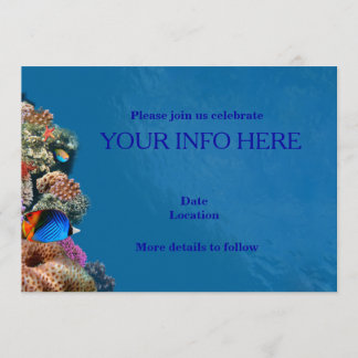 Aquarienkarte Einladung