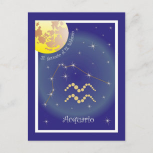 Aquario 21 gennaio al 18 febbraio Postkarte