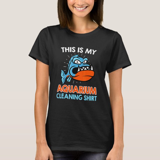 Aquarist Aquarium Reinigung T-Shirt (Vorderseite)