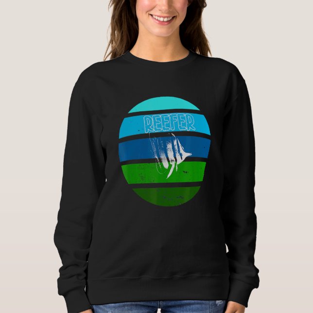 Aquarist Reef Copperband Butterfly Marine Reefer F Sweatshirt (Vorderseite)