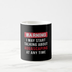 Aquarist warnend Aquascaping Fisch Keeper Aquarium Kaffeetasse