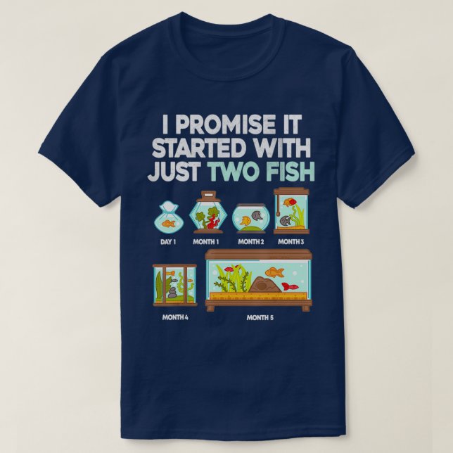 Aquarium Addict Aquarium Aquarist Fisch T-Shirt (Design vorne)