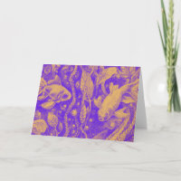 "Aquarium baroque" - Carte de remerciements